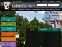 Tablet Screenshot of mountprospect.org